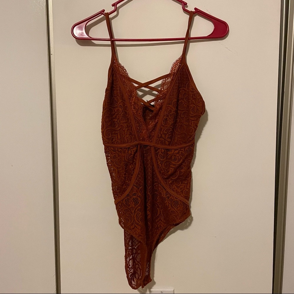 Brown bodysuit